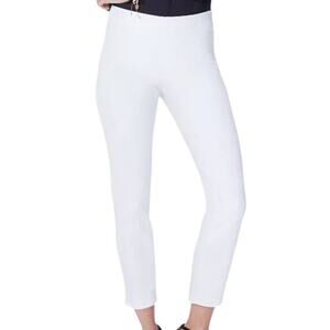 NYDJ Alina Pull On White Ankle High Rise Stretch Jeans Women's Size 8P